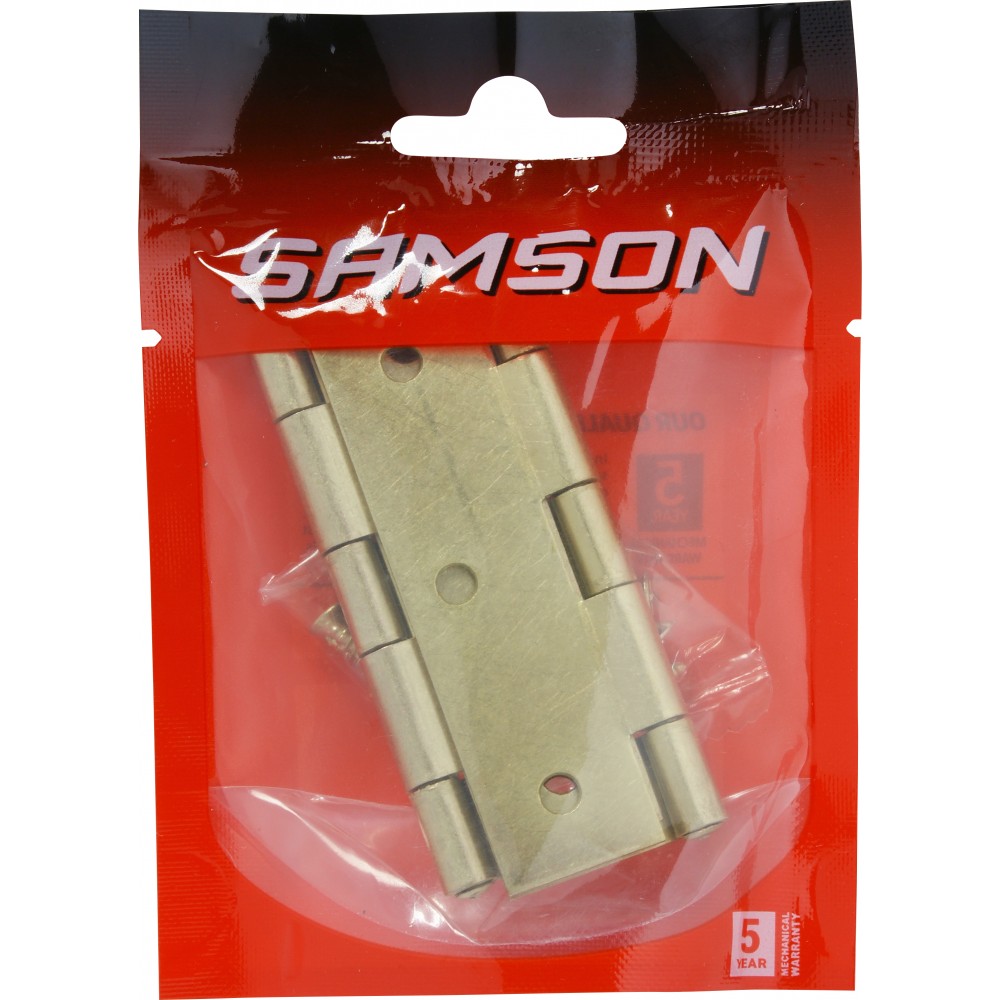 Samson Hinge Butt Steel 75mm Brass Plated, SAMSON - Cashbuild Samson Hinge Butt Steel 75mm Brass Plated, SAMSON - Cashbuild