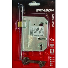 Samson Lock body 2 Lever SABS Chrome Plated - Cashbuild