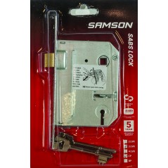 Samson Lock body 3 Lever SABS Chrome Plated - Cashbuild