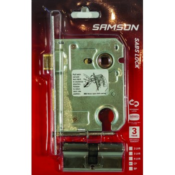 Samson Lbod Cylinder Sabs & Euro Cylinder Chrome Plated, SAMSON - Cashbuild