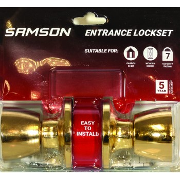 Samson Lock Set Entr Tulip Knob Bronze Plated,  - Cashbuild