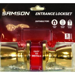 Samson Lock Set Entr Tulip Knob Bronze Plated,  - Cashbuild