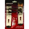 Samson Lock Set Key 3l Sabs Bari 6" Satin Nickle & Black Nickle, SAMSON - Cashbuild