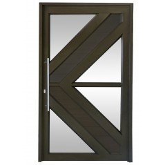 Pivot Door, Valencia, Bronze, Open In, Right Hand,  - Cashbuild