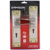 Samson Lock Set Key 3Lever SABS Cortana 8" Satin Nickle & Brass Plated - Cashbuild