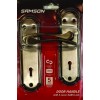 Samson Lock Set Key 3Lever SABS Latina 6" Satin Nickle & Black Nickle - Cashbuild