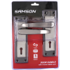 Samson Lock Set Key 3Lever SABS Luca 6" Satin Nickle & Black Nickle - Cashbuild