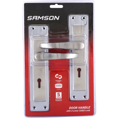 Samson Lock Set Key 3l Sabs Luca 8" Satin Nickle & Chrome Plated, SAMSON - Cashbuild
