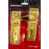 Samson Lock Set Key 3l Sabs Ms Georgian Scroll 6" Brass Plated, SAMSON - Cashbuild