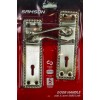 Samson Lock Set Key 3l Sabs Ms Georgian Scroll 6" Satin Nickle, SAMSON - Cashbuild