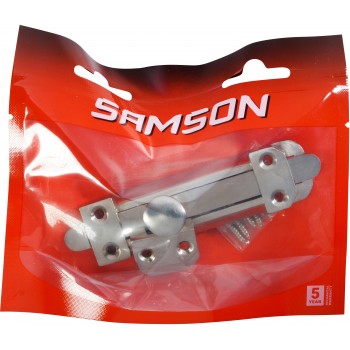 Samson Bolt Security 100mm Satin Nickle, SAMSON - Cashbuild