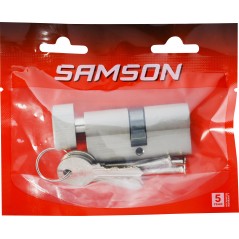 Samson Cylinder Knob 65mm Satin Nickle, SAMSON - Cashbuild
