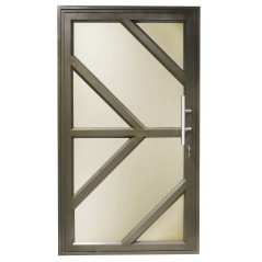 Door Alum Pivot 1200 X 2090 Arrow Bronze, KHANYA - Cashbuild