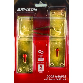 Samson Lock Set Key 3l Sabs Ms Victorian Scroll 6" B, SAMSON - Cashbuild