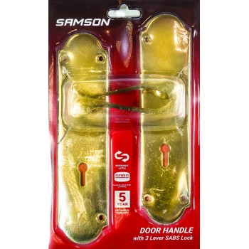 Samson Lock Set Key 3l Sabs Ms Victorian Scroll 8" B, SAMSON - Cashbuild