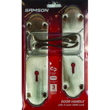 Samson Lock Set Key 3l Sabs Ms Victorian Scroll 8" S, SAMSON - Cashbuild