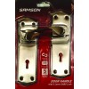 Samson Lock Set Key 3l Sabs Rimini 6" Satin Nickle & Black Nickle, SAMSON - Cashbuild