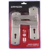 Samson Lock Set Key 3Lever SABS Valerie Satin Nickle - Cashbuild