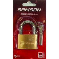 Samson Padlock Brass 50mm Ka Duo 25X98X163mm Quantity:6 - Cashbuild