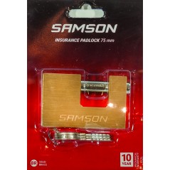 Samson Padlock Brass Insurance 75mm, SAMSON - Cashbuild