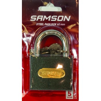 Samson Padlock Steel 60mm, SAMSON - Cashbuild