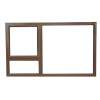 Window Frame Aluminium 28-pt159 Bronze Left Hand, KHANYA - Cashbuild