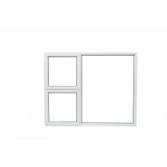 Window Frame Aluminium 28-ptt1512 Natural Clear Left Hand, ROBMEG ALUMINIUM - Cashbuild
