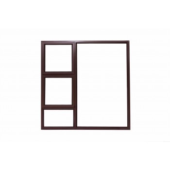 Window Frame Aluminium 28-ptt1515 Bronze Clear Left Hand, ROBMEG ALUMINIUM - Cashbuild