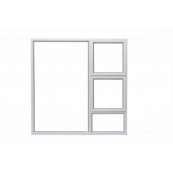 Window Frame Aluminium 28-ptt1515 Natural Clear Rh, ROBMEG ALUMINIUM - Cashbuild