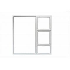Window Frame Aluminium 28-ptt1515 Natural Clear Rh, ROBMEG ALUMINIUM - Cashbuild