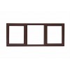 Window Frame Aluminium 28-PTT156 Bronze 28mmx1.5mx590mm
