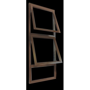 Window Frame Aluminium 28-ptt915 Bronze Clear,  - Cashbuild