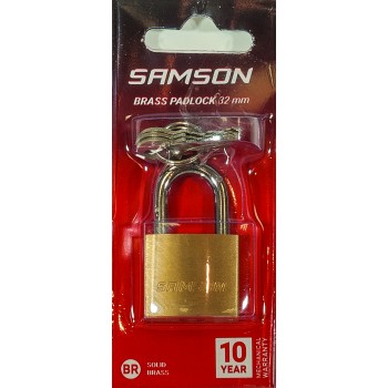 Samson Padlock Steel Long Shack 40mm 24X98X163mm Quantity:6 - Cashbuild