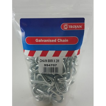Galvanised Chain 5mm X 2m