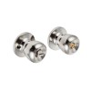Round Polished Steel Knobset