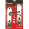 Samson Lock Set Key 3l Sabs Camilla 8" Satin Nickle & Black Nickle, SAMSON - Cashbuild