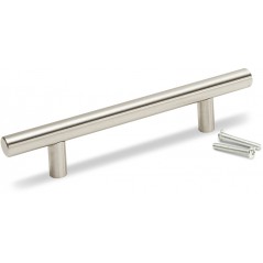 Samson Bar Handle Hollow 201 Grade Stainless Steel 128mm,  - Cashbuild