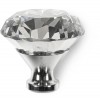 Samson Knob, Edwardian Crystal Chrome Plated 30mm,  - Cashbuild
