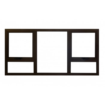 Aluminium Window Frames 28mm Ptt189 Bronze Clear Left Hand, KHANYA - Cashbuild