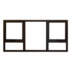 Aluminium Window Frames 28mm Ptt189 Bronze Clear Left Hand, KHANYA - Cashbuild