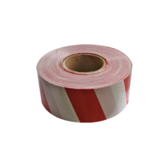 Barrier Tape 500m x 75mm x 50Mic Red/White - Cashbuild