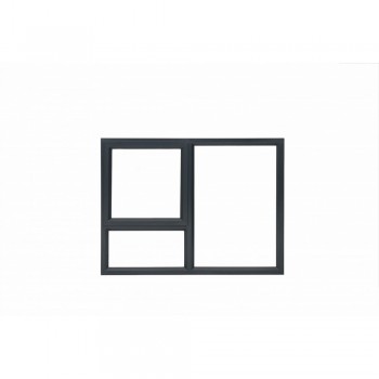 Window Frame Aluminium 28 PT129 Charcoal Clear Left Hand, MISTER WINDOWS - Cashbuild