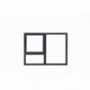 Window Frame Aluminium 28 PT129 Charcoal Clear Left Hand, MISTER WINDOWS - Cashbuild