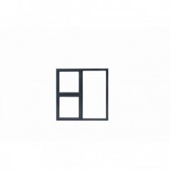 Window Frame Aluminium 28 PTT1212 Charcoal Clear Left Hand, MISTER WINDOWS - Cashbuild