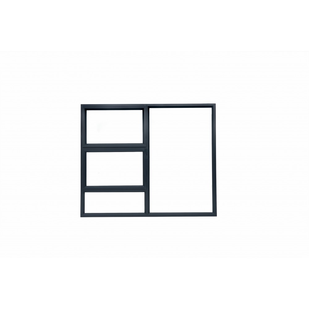 Window Frame Aluminium 28 PTT1815 Charcoal Clear Left Hand, MISTER WINDOWS - Cashbuild Window Frame Aluminium 28 PTT1815 Charcoal Clear Left Hand, MISTER WINDOWS - Cashbuild