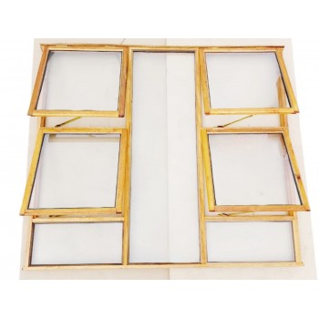 Window Frame Merani Full Pane Wood WBM1515D Full Glazed, ELULA - Cashbuild