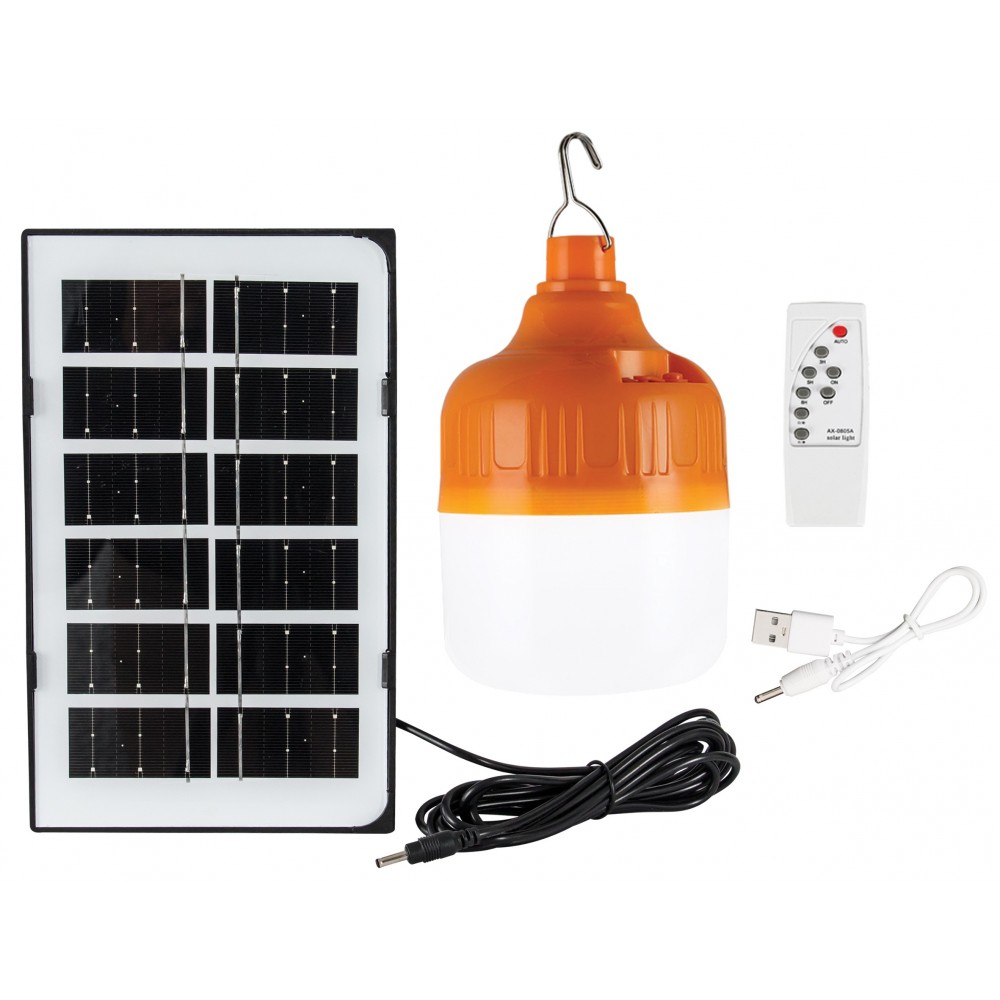 Emergency Bulb With Solar Panel And Remote, - Cashbuild Emergency Bulb With Solar Panel And Remote, - Cashbuild