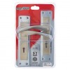 EUREKA LOCKSET 3-LEVER ARUM 8IN SATIN NICKEL CHROME PLATED - Cashbuild