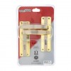 Fort Knox Luxe 2 Lever Biflora 6 Inch Satin Nickel, Brass Plated,  - Cashbuild