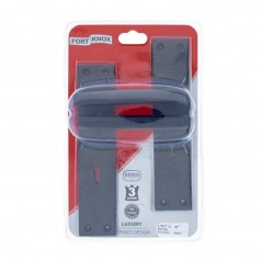 EUREKA LOCKSET 3-LEVER ROYAL SQUARE 8IN MATT BLACK - Cashbuild